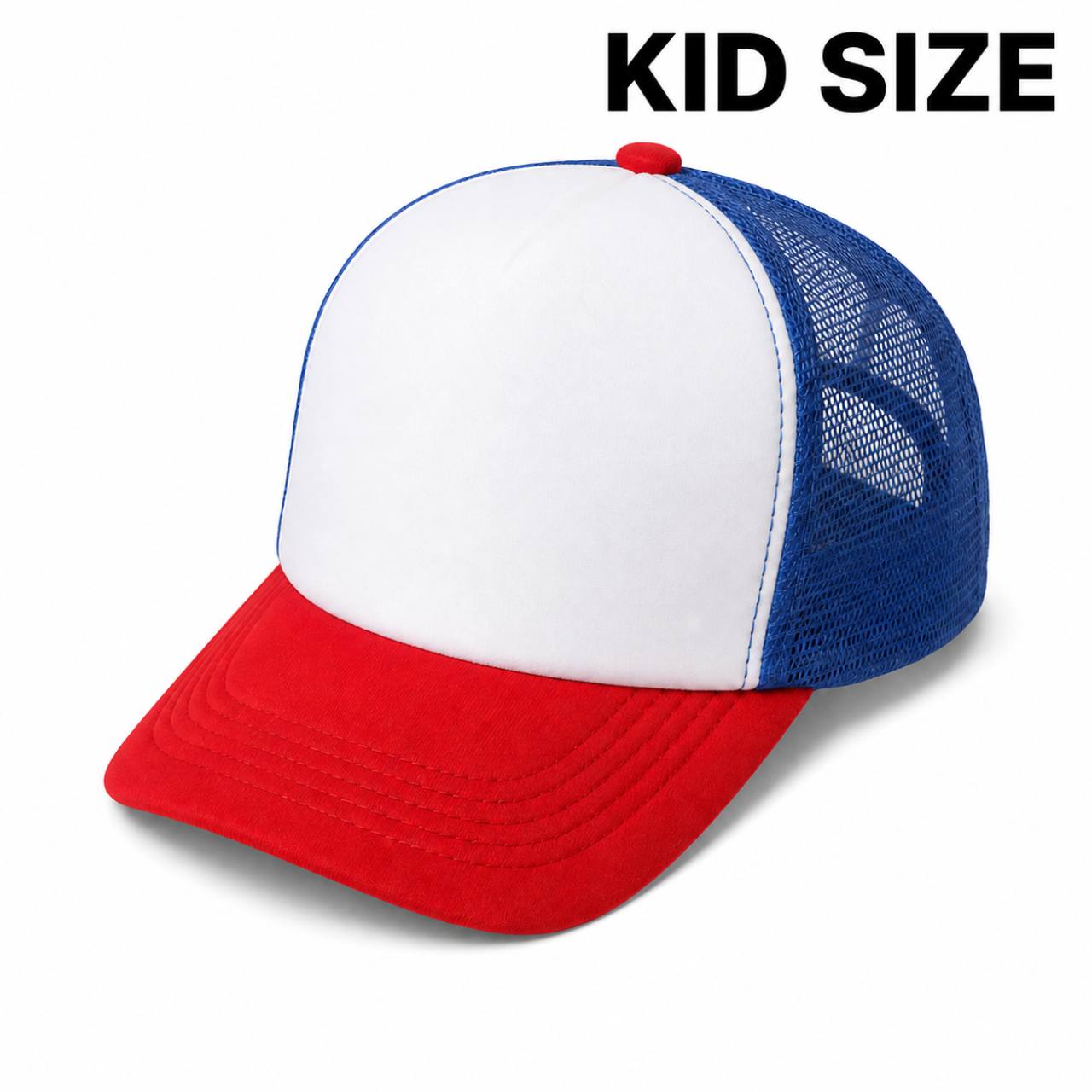 Rot-blau-weiße Trucker-Cap in Kindergröße