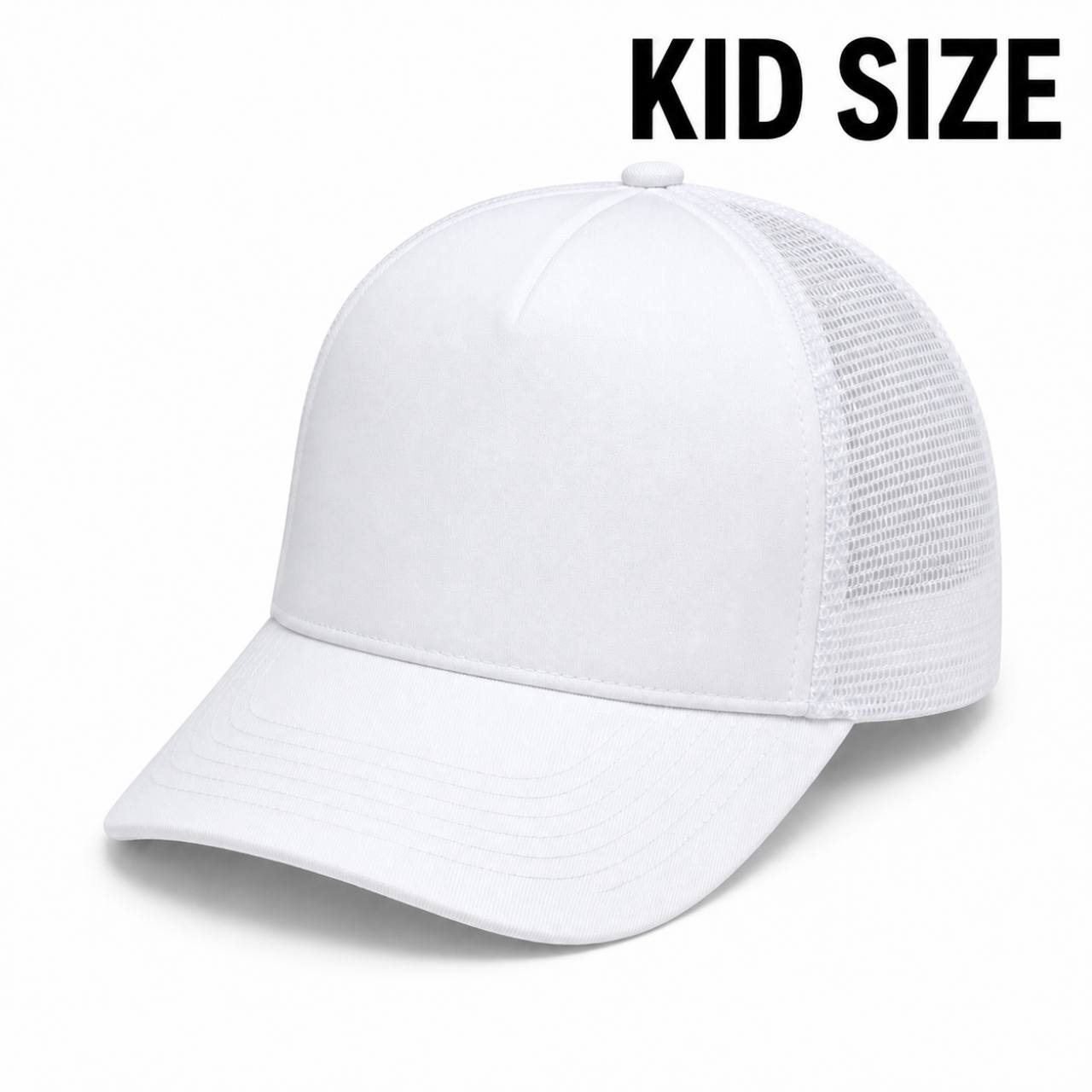 Weiße Trucker-Cap in Kindergröße